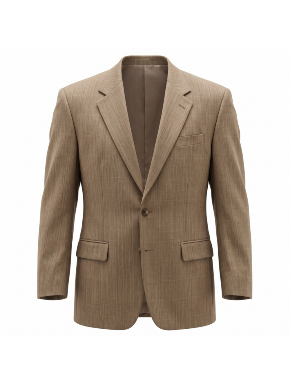 Lauren Ralph Lauren Men’s Brown Silk Wool 2-Button Notch Sport Coat 42L